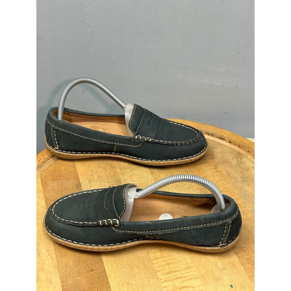 Born Loafers Womens 8.5 Dark Leather Penny Handcrafted BR0013434 Slip On - Picture 10 of 11